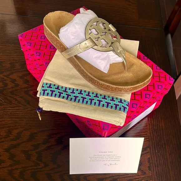 Tory Burch sandals Brand new will come with box if... | Depop Tory Burch sandal new with box and bag. display picture 1